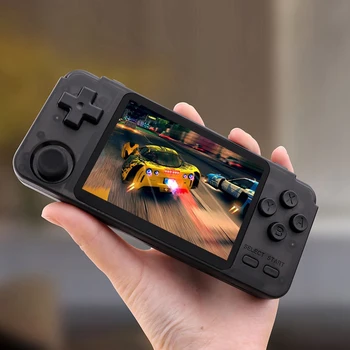 

En Stoc,Fashion Portable Handheld Retro Game Console Console Support 360 degree Operation Built-in Game RK2020 3.5 Inch IPS 64G