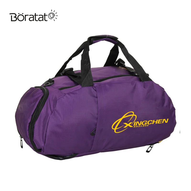 Многофункциональный рюкзак спортивная водонепроницаемая Спортивная Сумка раздельное пространство для мужчин и женщин фитнес прочная сумка для тренировок дорожные спортивные сумки - Цвет: Purple