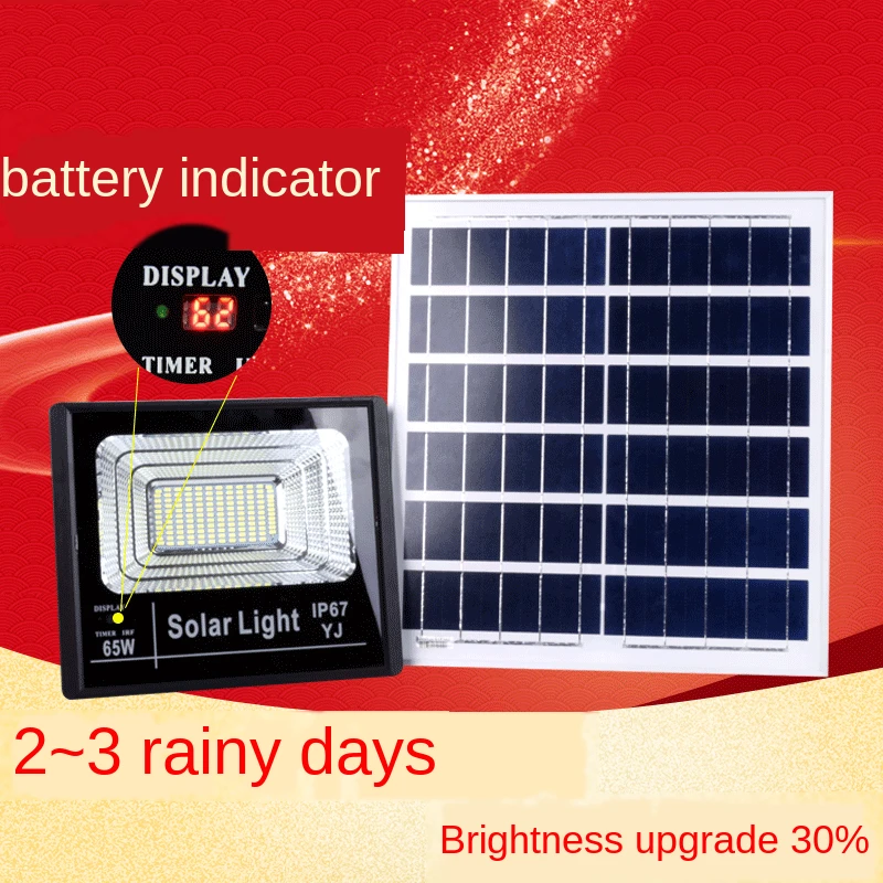 

Foco Led Exterior Solar Spotlight 65W 45W 25W 120w Aluminum Charging Display Solar Light with Remote Control