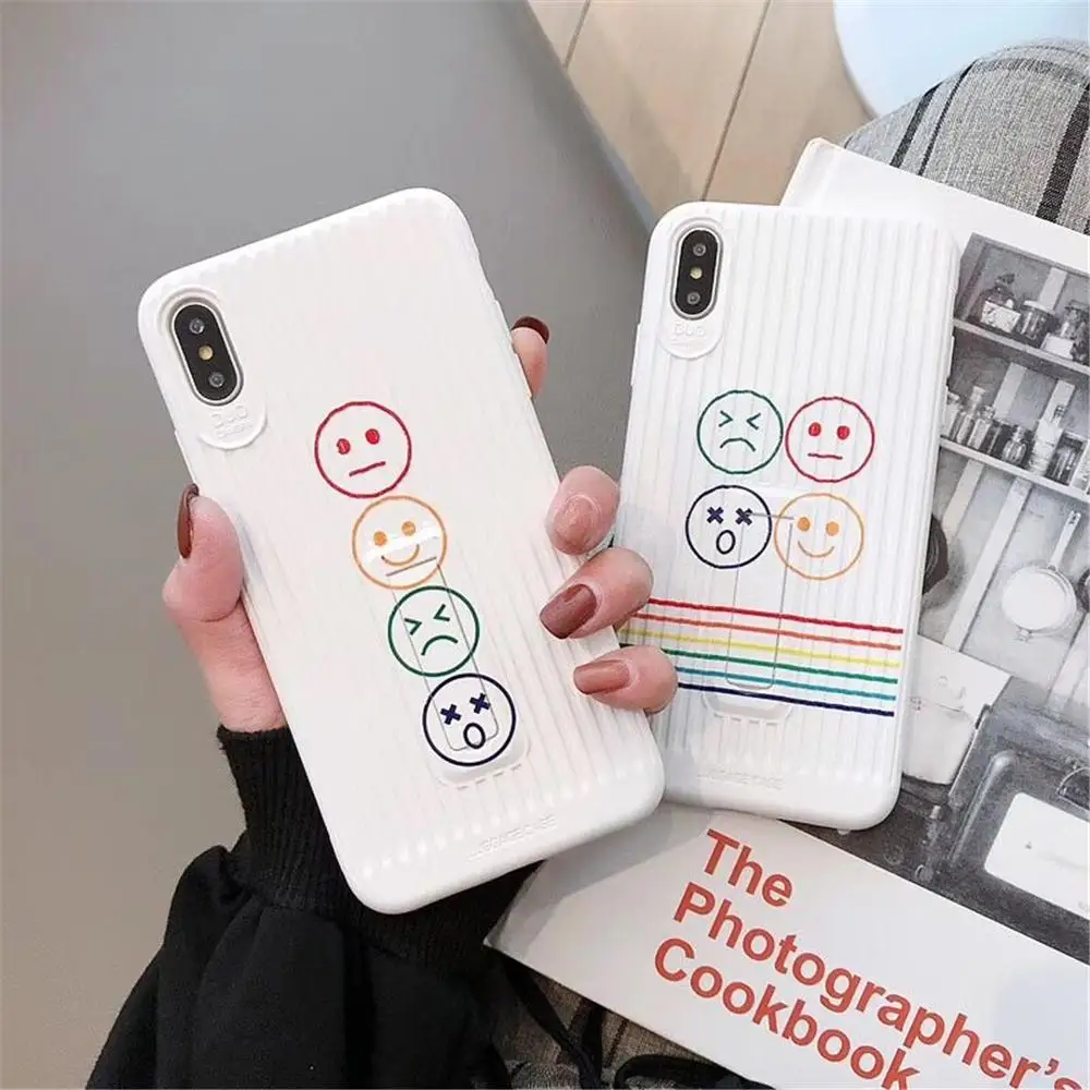 HUANQING мультфильм супер огонь простой смайлик чехол для телефона iphoneX Xr Xs Max 6 6s 7 8 plus