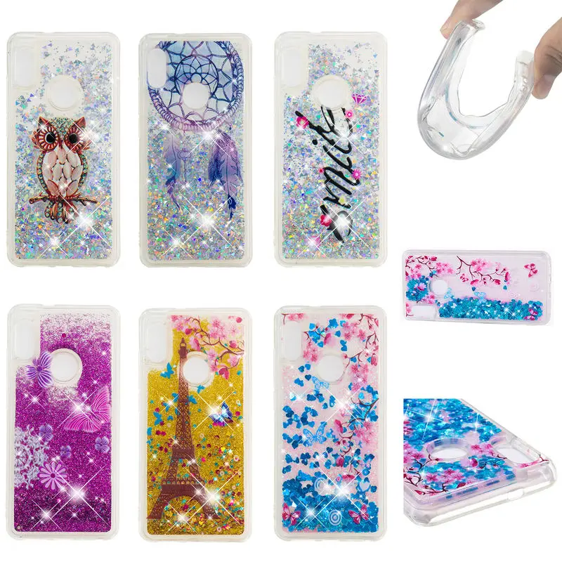 

Silicon TPU Case For Xiaomi Redmi Note 5 Pro Luxury Shockproof Case For Redmi Note 5 EU Note 5Pro Liquid Dynamic Quicksand Cover