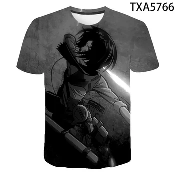 

2020 men and women new casual short-sleeved fashion Attack On Titan 3D comfortable children's wear trend high-quality T-shirt