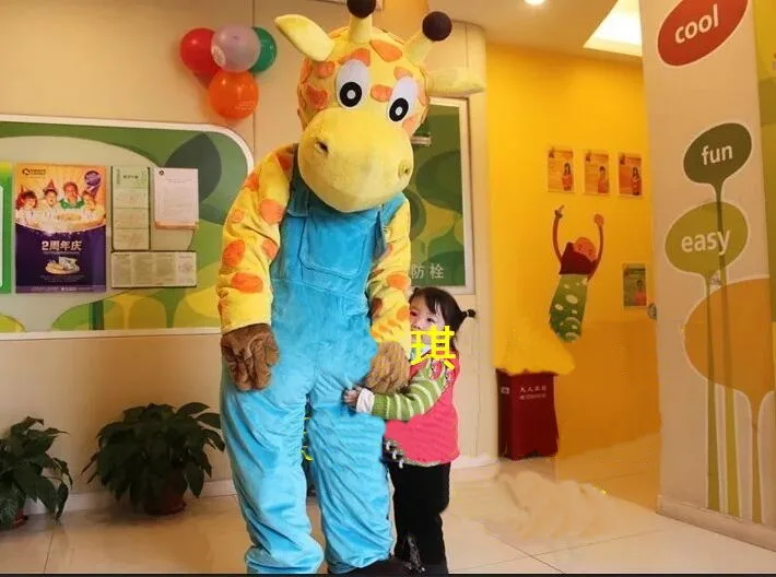 

Giraffe Mascot Halloween Costume Suits Cosplay Party Game Dress Outfits Clothing Advertising Carnival Xmas Easter Festival Adult