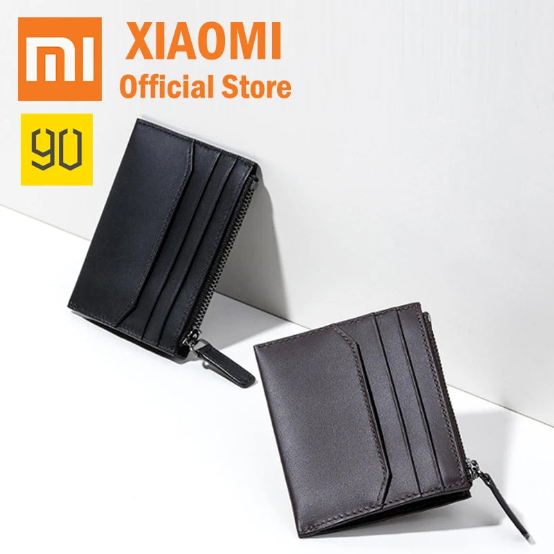 

Xiaomi 90Fun Wallet Cow hide Men's Purse Stylish Business multi-function Card Pocket for Credit Card ID License Clutch Purse
