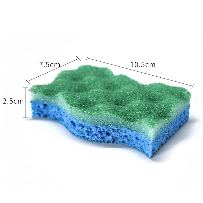 

6Pcs Car Wash Sponge Car Detailing Brush Wheel Brush tools Dual Sided Cellulose Scrubber Home kitchen Cleaning Eco scrub Pads