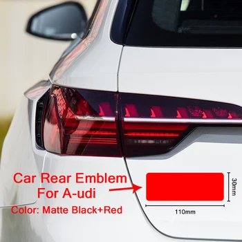 

1pc Car Rear Emblem For RS4 3D Car Stickers Decal Auto Vehicle Emblem Sticker For Audi A3 A4 A6 B6 B7 C6 C7 Q5 Decor Accessories
