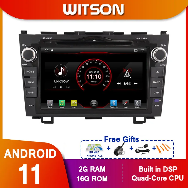 Автомобильный мультимедийный плеер WITSON стерео GPS DVD радио навигация Android экран 11