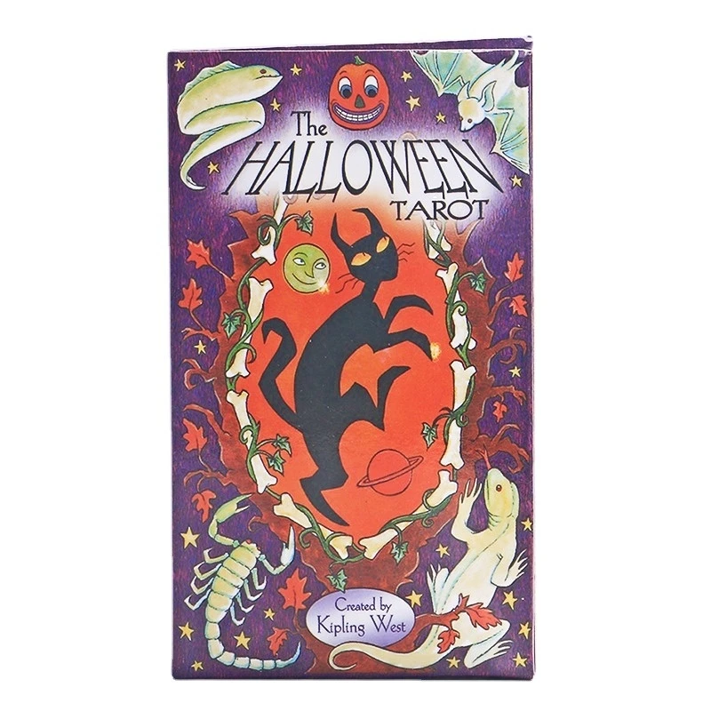 New Tarot The Halloween Deck Oracle Card Size 12*7cm with Instruction Booklet Game Board for Adult | Спорт и развлечения