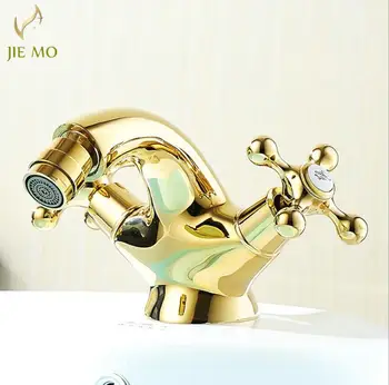 

Bathroom Sink Faucet MIXER TAP Gold Bath Crane Basin Faucets Brass Faucets Mixer Taps Waterfall Spout Water Tap JM112