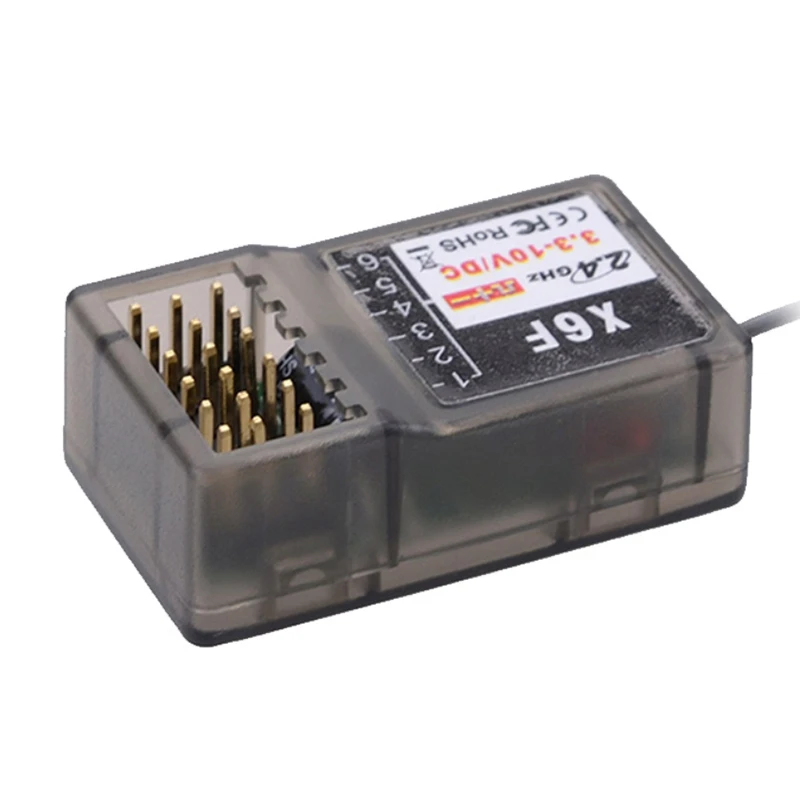 

DUMBORC X6F2.4G 6CH Radio Control System Receiver for RC X6 Transmitter RC Car Boat Model Transmitter