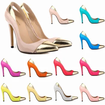 

women's shoes Princess super high thin heel pointed shoes color