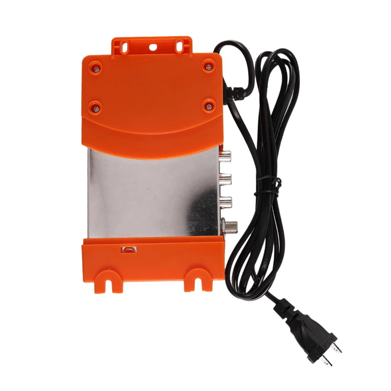 M69 Professional Digital VHF UHF RF Modulator AV to RF AV to TV Converter Adapter(Orange US Plug)