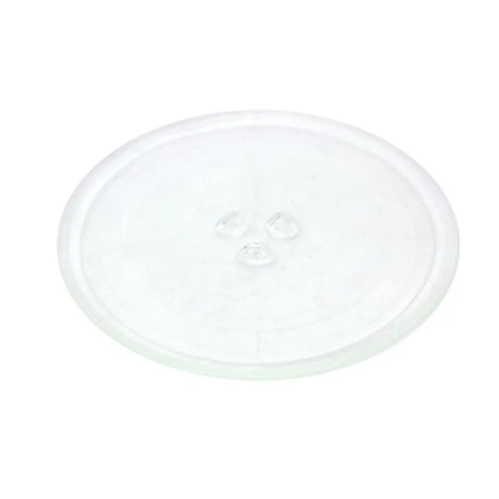 

Universal Microwave Turntable Glass Plate Micro Glass Turntable Tray Accessories Diameter 24.5cm with 3 Fixtures