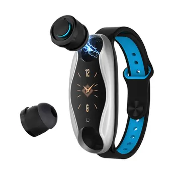 

T90 Fitness Bracelet Wireless Earphone 2 In 1 5.0 Chip Ip67 Waterproof Sport Smart Watch Sports Color Screen