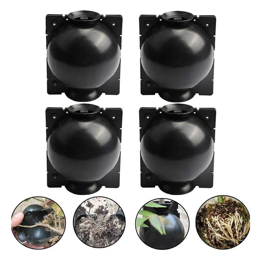 

New 5pcs Plant Rooting Ball Plant Root Growing Box Grafting Rooting Growing Box Breeding Case For Garden 5/8cm In Diameter.