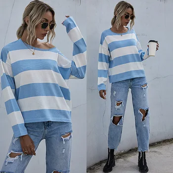 

L 2020 Autumn and Winter New Style Amazon Cross Border Stripes Europe