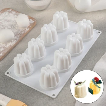 

Mold for mousse desserts and pastries "Pudding", 29.5 × 17 cm, white