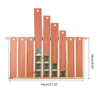 

Wood Queen Bee Storage Device Beehive Cage Frame for Queen Rearing Box Kit