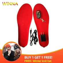 Лучший подарок, теплые стельки с электрическим подогревом, подошва для женщин, мужская обувь, зимние теплые толстые стельки с вставками, европейские размеры 35-46