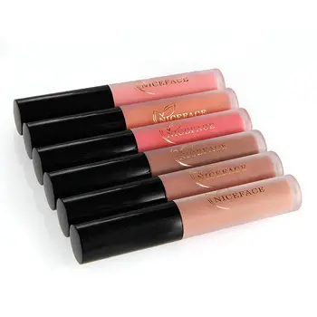 

Pretty Comy Moisturizer Matte Liquid Lipstick Lip Gloss Matte Lipstick Lips Waterproof Metal Color Makeup Lip Gloss 12 Colors