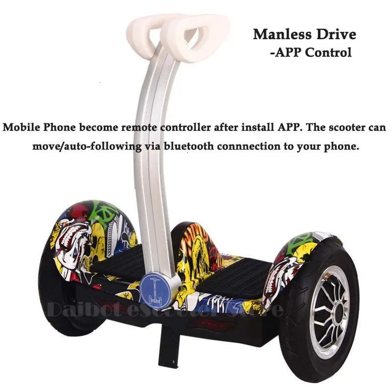 Daibot 2 Wheel Electric Scooter Self Balancing Scooters 10Inch 36V Adult Kid Hoverboard Skateboard With Bluetooth Speaker  (58)