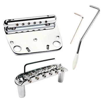 

Music Springs Accessories Tremolo Bridge Set String Saddle Zinc Alloy Thickened Base Adjustment Roller Practical Electric Guitar