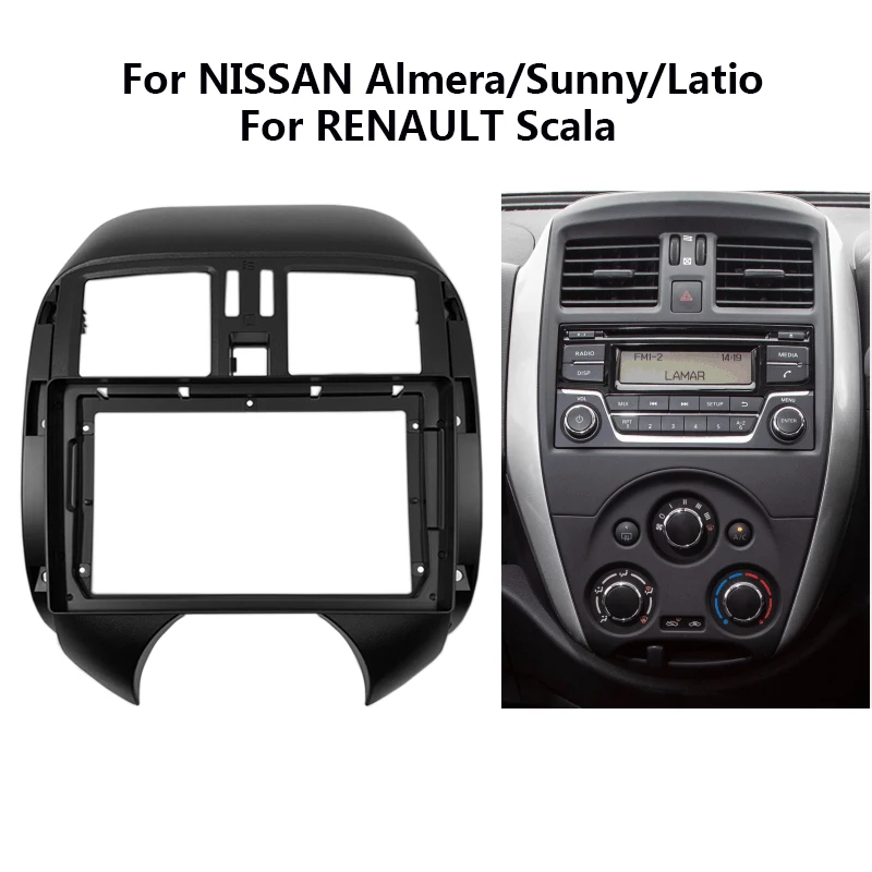 9-дюймовая Автомобильная панель для NISSAN Almera Sunny латио установка панели In-dash