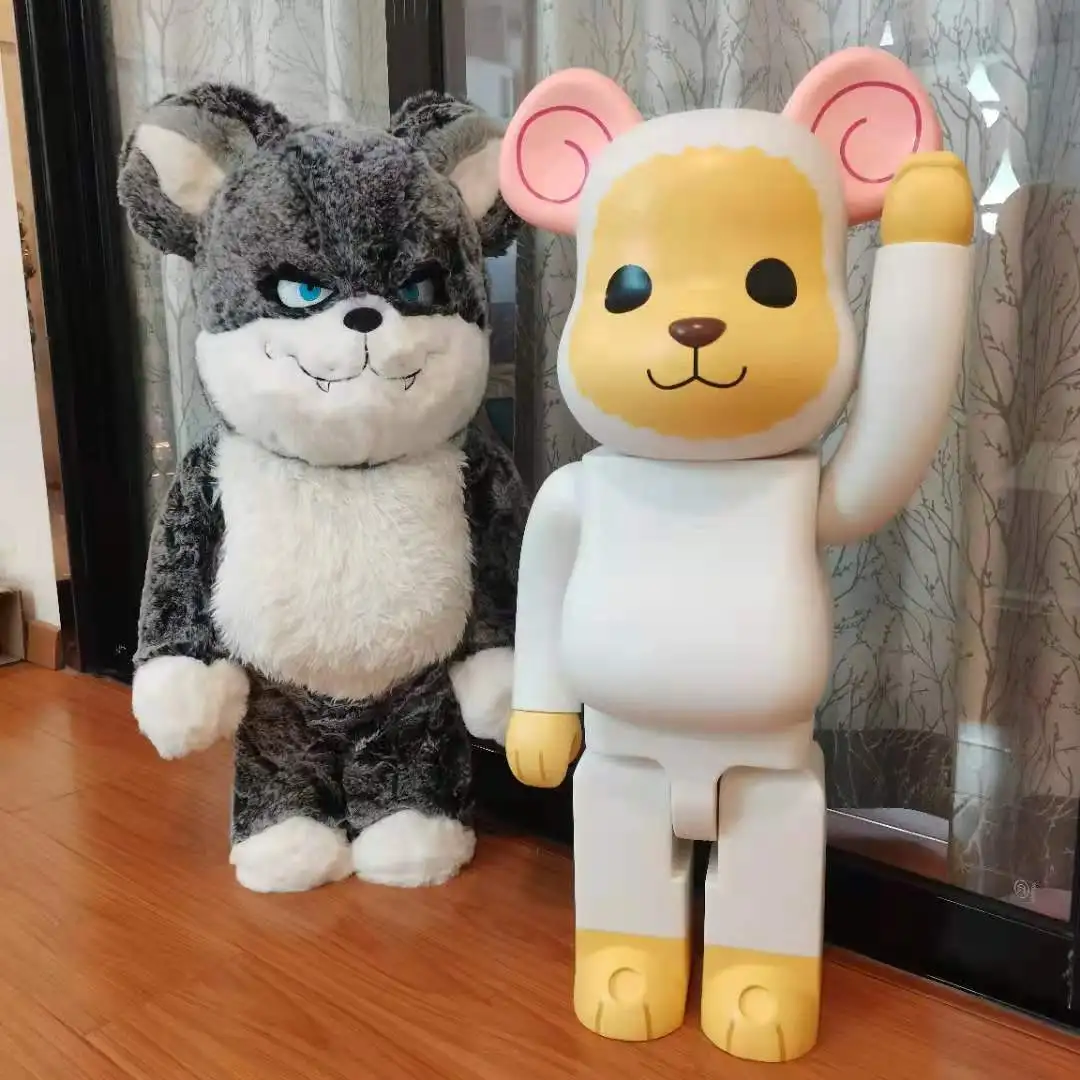 完成品 Bearbrick Sアクションフィギュア 1000 70cm クマ オオカミ ウサギ ウールの動物モデル 装飾モデル ブランドのアイテムを公式に取扱 Elycargo Fimolux Com