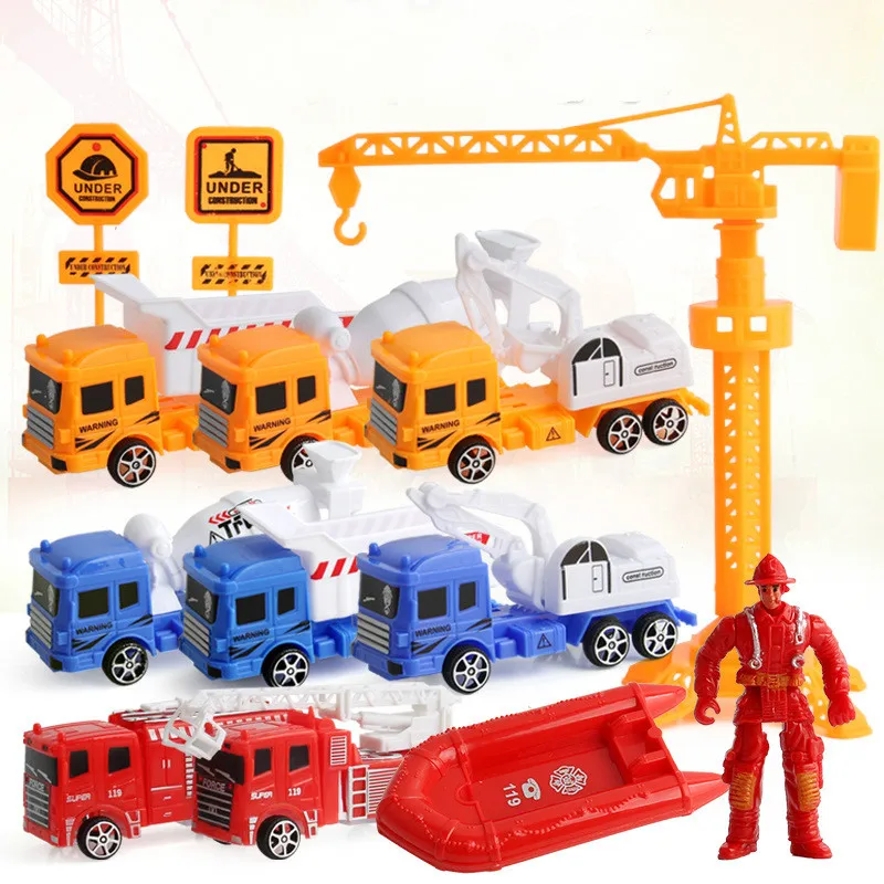 

Return Toys Mini-simulation Engineering Vehicle/Return Engineering Vehicle Set/Plate-mounted Piece-mounted Excavator Toys