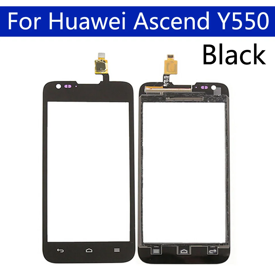 4," сенсорный экран для huawei Ascend Y550 Y550-L01 \ L02 \ L03 Сенсорная панель дигитайзер ЖК-дисплей стеклянная панель объектива