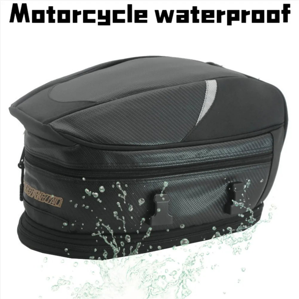 Motorcycle Backseat Bag Large Capacity Rear Trunk Helmet Storage Bag