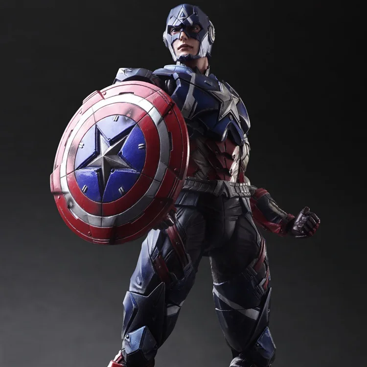 27 см Мстители Marvel Фигурка Железный человек Капитан Америка Человек паук Дэдпул