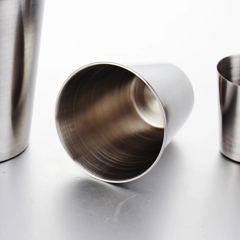 30ml/70ml/180ml/320ml Cups Outdoor Travel Stainless Steel Cups Mini Set Glasses For Whisky Wine With Case Barware drinking vessels shot glasses wine glasses