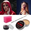 VERONNI SFX Makeup Kit Scars Wax Halloween Special Effects Stage Fake Wound Skin Wax with Spatula Stipple Sponge Fake Wood 2