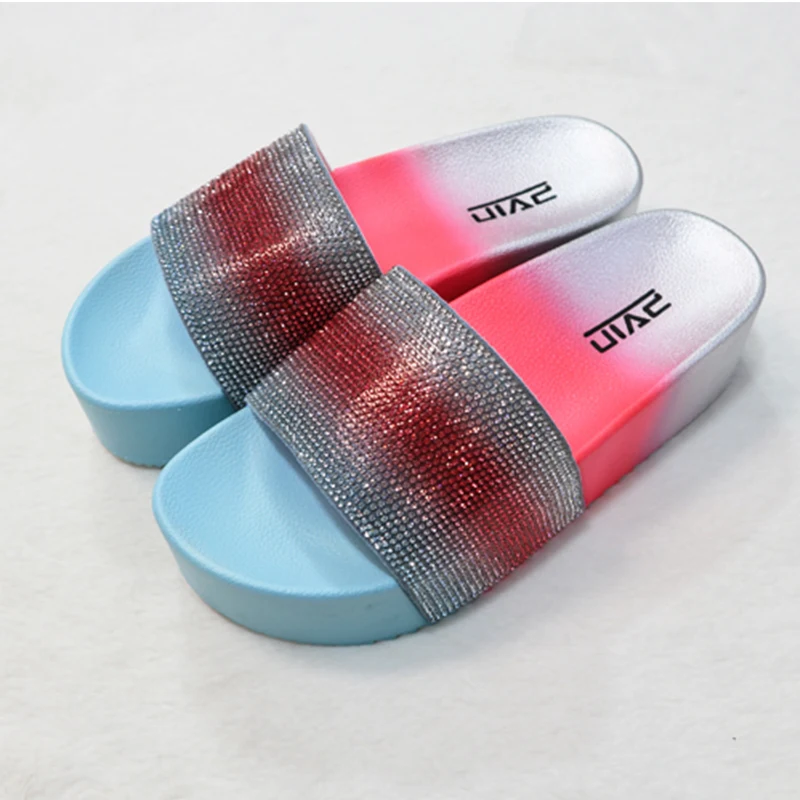 red sparkly slides