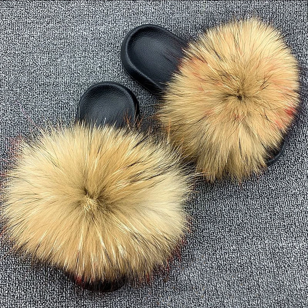 raccoon fur slides aliexpress