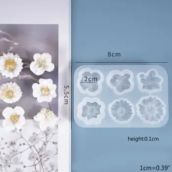

DIY Resin Crystal Epoxy Mold Small Flowers Decorations Casting Silicone Mould F3MD