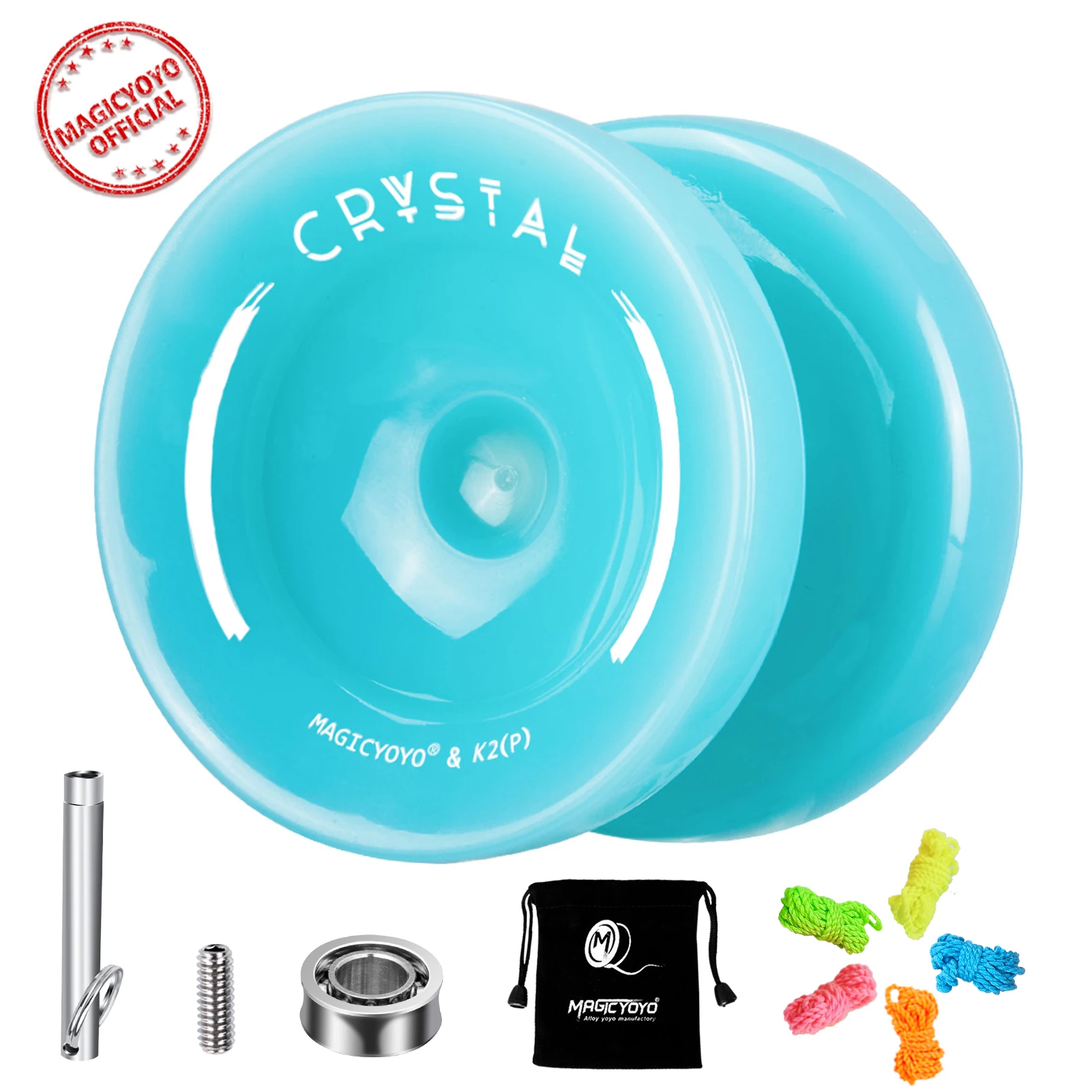 Yo-yo MAGICYOYO K2 Cristal Blanc - Réactif, Pour Débutants, Plastique