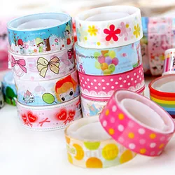 Bande adhésive autocollante décorative Kawaii, 6 pièces, pour bricolage, journal intime, Scrapbooking, carnet de notes, fournitures scolaires pour enfants 