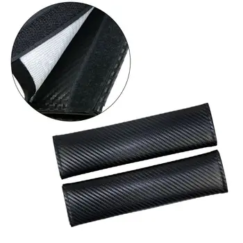 

2pcs Car-Styling Universal Safety Seat Belt Cover Carbon Fiber Decorative Car Shoulder Pad Sleeve Protection Strap