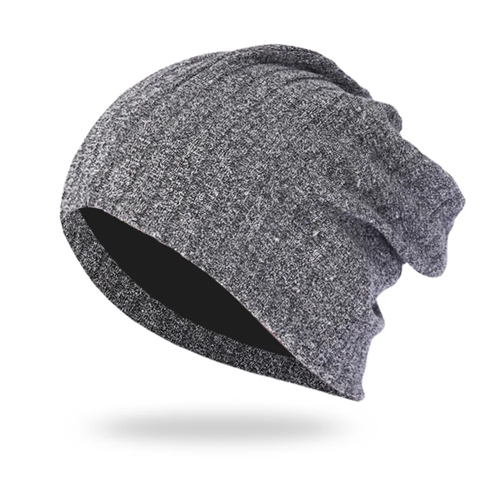 Женская и мужская зимняя Лыжная шапочка шапка бини muts כבbonnet bonnet капот czapka zimowa вязаная шапка зимняя Двойная Толстая теплая наушники Skullies# H