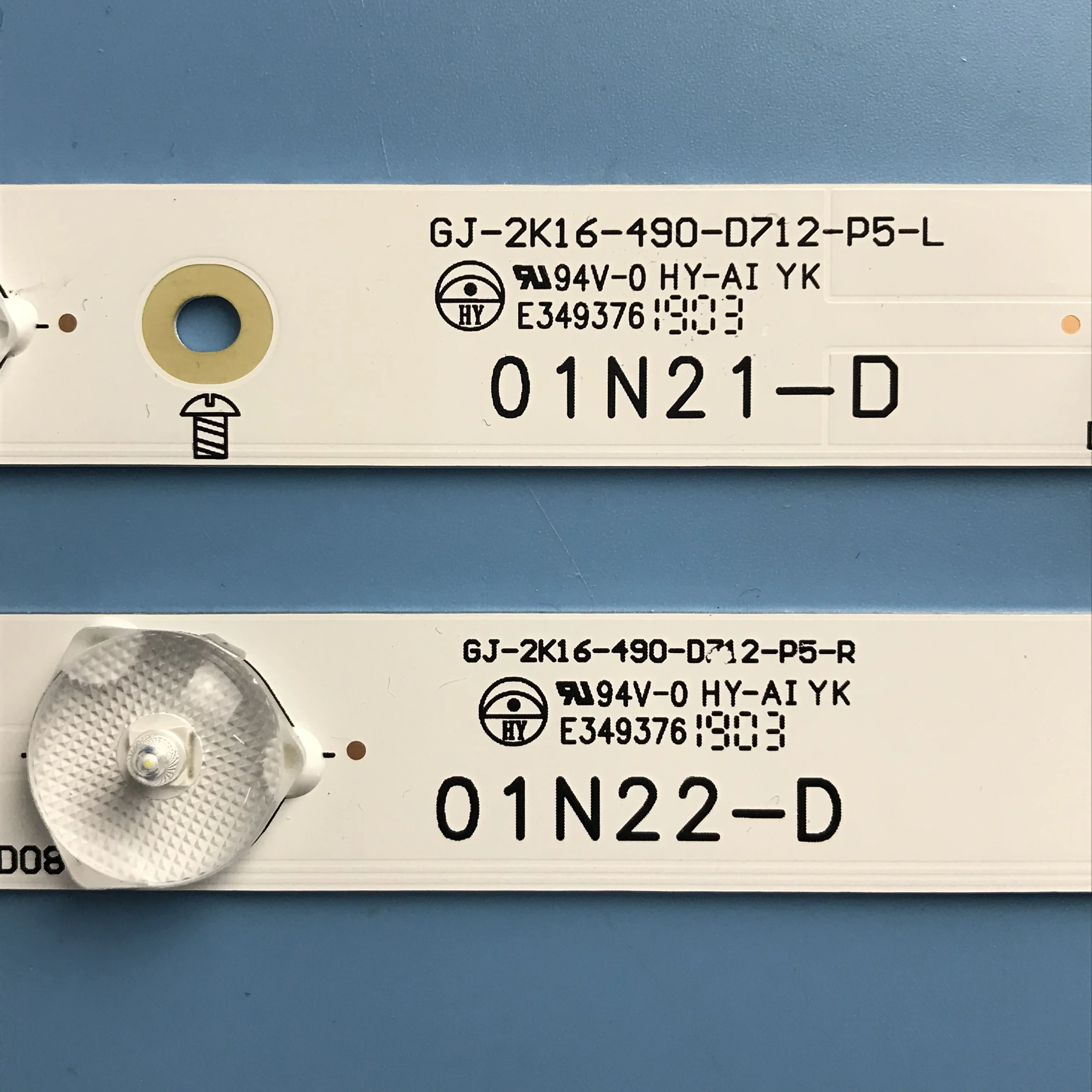 Tira de Retroiluminação Led para Retroiluminação Mais 6leds Gj2k16490-d712-p5-l Mais r 49 49pus6401 49pus6501 49puh6101 49pus6561 12 49pus6101 12 - Imagem 2