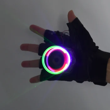

RGB Auto Rotating Laser Gloves Dancing Stage gloves laser Palm Light For DJ Club/Party/Bars Stage finger Light Personal props