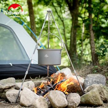 

Naturehike Campfire Tripod Portable Ultralight Outdoor Fire Grill Picnic Cooking Stand Hanging Camping Pot Cookware Tripod