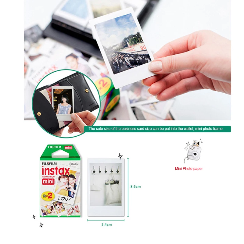 10 листов, 3 дюйма, фотобумага fuji instax mini, модная Радужная фотобумага fujifilm instax mini серии, фотобумага для моментальной камеры mini