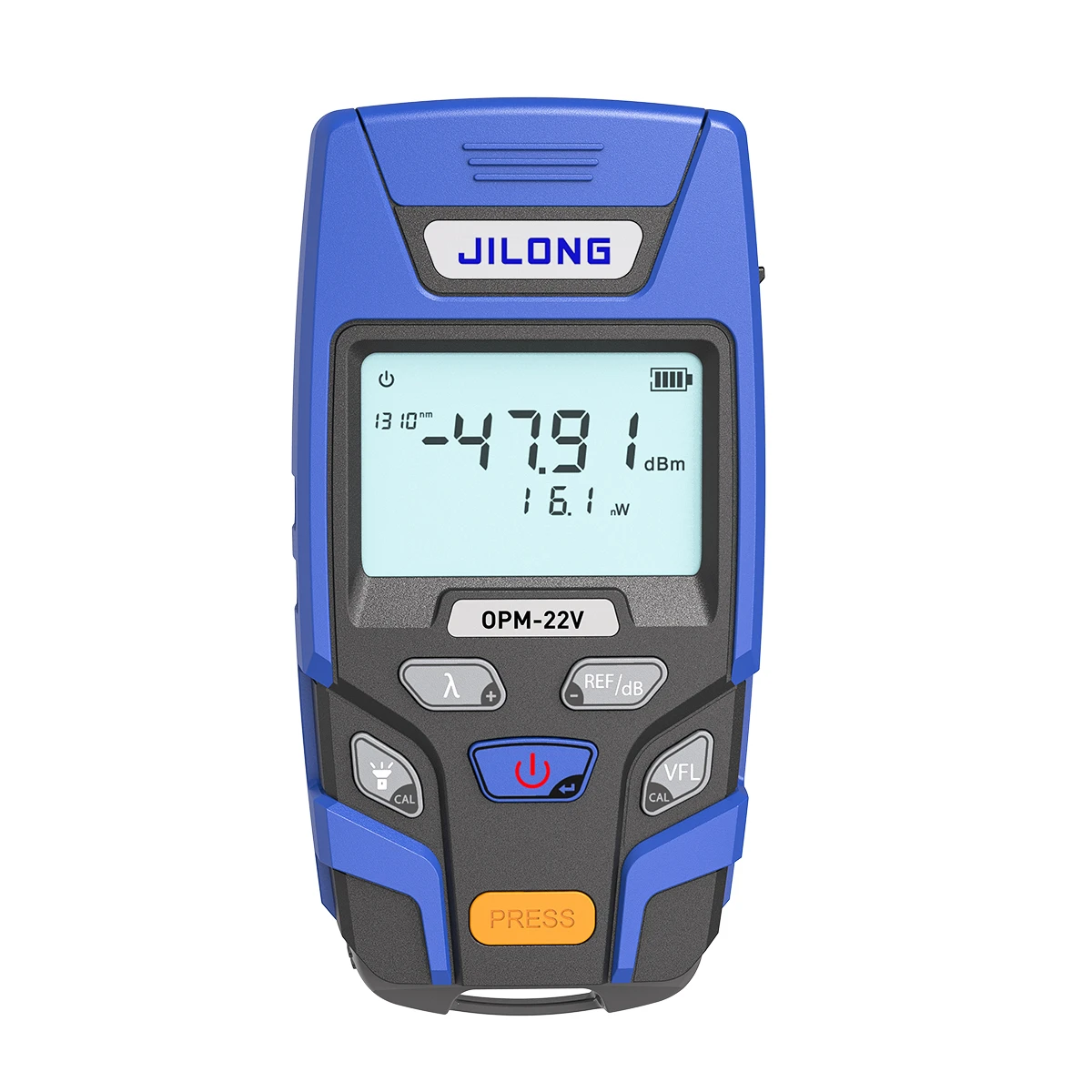 JILONG OPM-22 OPM build-in LED With 7 Wavelengths Power Meter, Fiber Optic Power Meter -70~+6dbm with 10mw VFL fiber fast connector