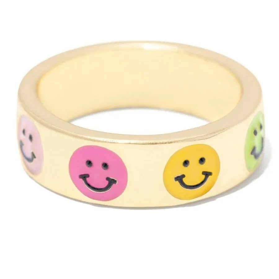 Smile Gal Ring Alien Flower Queen Rings Namel Thick Ring Size Luxury Spring Fine Lucky Jewelry Heart Clouds Rings for Women Gift - Image 6