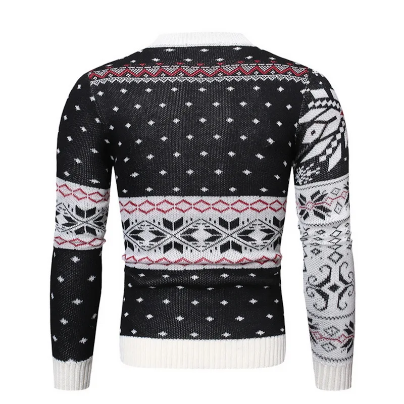 WENYUJH 2019 Men Christmas Sweater Winter Pullover Knitted Sweater Male Deer Print Casual Slim O-neck Sweater Pull Homme Clothes WENYUJH 2019 Men Christmas Sweater Winter Pullover Knitted Sweater Male Deer Print Casual Slim O-neck Sweater Pull Homme Clothes