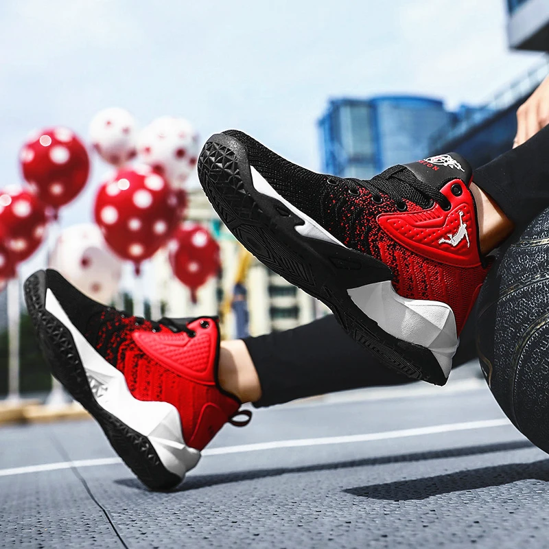 Баскетбольная обувь для мужчин Jordan Air Cushion, баскетбольные кроссовки с высоким берцем, Противоударная обувь для пар, нескользящая Баскетбольная обувь Jordan, 36-46