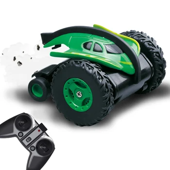 

New Mini 2.4G Four-wheel stunt RC Car Demonstration jump rotate Multifunction Flashing led light kid best gift remote control ca